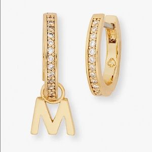Kate Spade Gold “M” Earrings